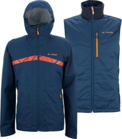 VAUDE Mens All Year Moab 3in1 Rain Jacket